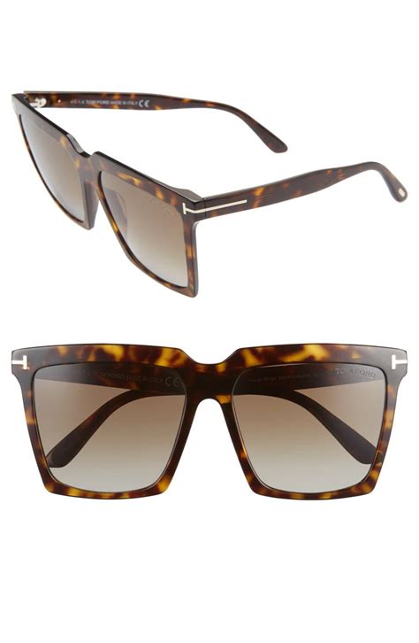 tom ford 58mm square sunglasses